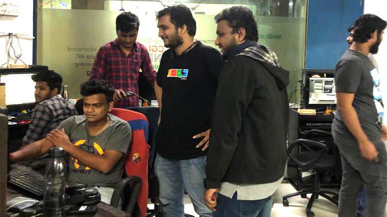 Directing Team members at Dream Engine Animation Studio in Mumbai