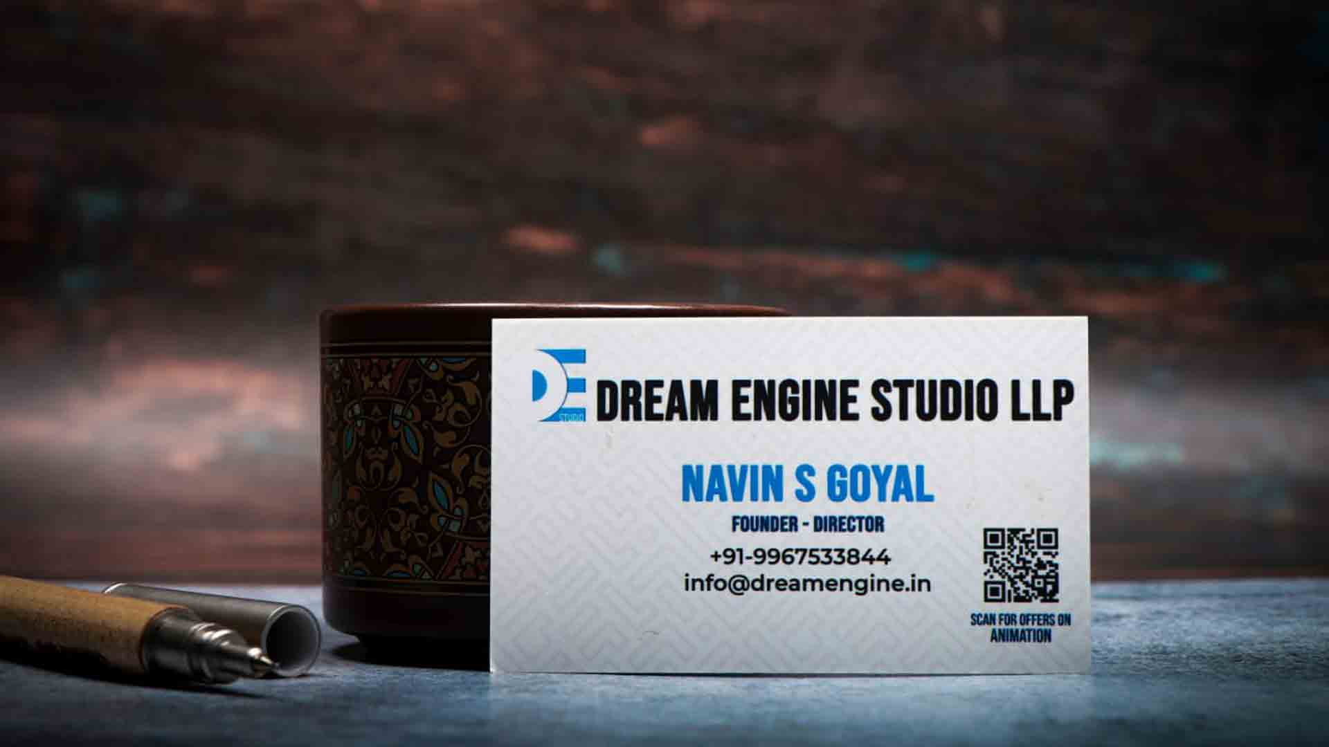 Dream Engine Animation studio visiting card